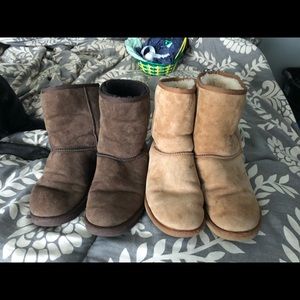 2 pairs ugg boots